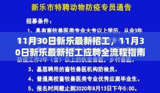 11月30日新乐最新招工,11月30日新乐最新招工应聘全流程指南,从入门到成功