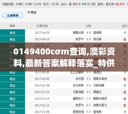 0149400cσm查询,澳彩资料,最新答案解释落实_特供版156.518-3