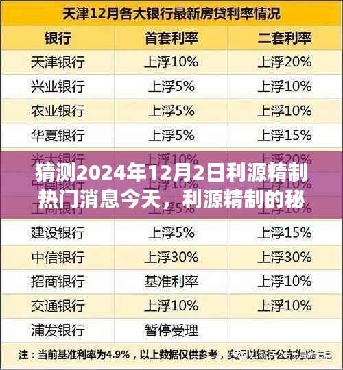 利源精制揭秘,温馨日常预见之旅与最新消息展望(2024年12月2日)