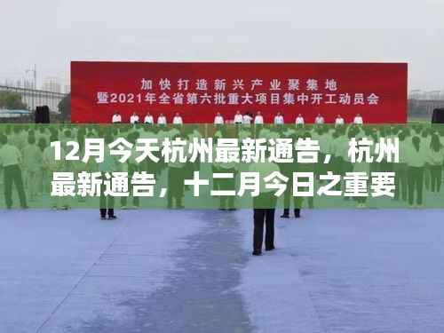 时代背景下的决策影响,杭州最新通告揭示十二月今日之重要篇章