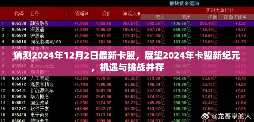 展望2024年卡盟新纪元,机遇与挑战并存,最新卡盟猜测揭秘(独家标题)