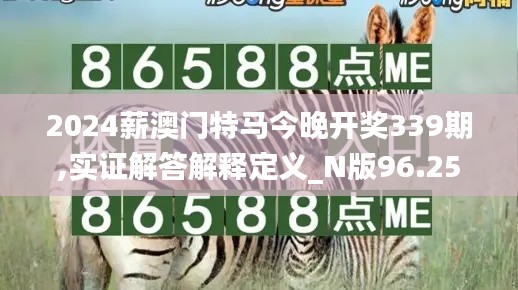 2024薪澳门特马今晚开奖339期,实证解答解释定义_N版96.256-5