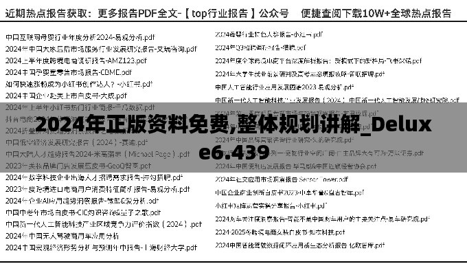 2024年正版资料免费,整体规划讲解_Deluxe6.439