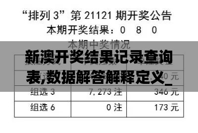 新澳开奖结果记录查询表,数据解答解释定义_挑战版9.648