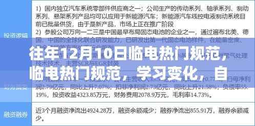 临电热门规范学习变化,自信闪耀,成就无限可能之路