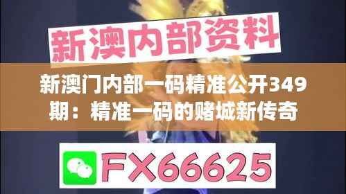 新澳门内部一码精准公开349期:精准一码的赌城新传奇