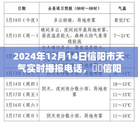 信阳市天气预报热线实时播报,掌握天气动态,了解未来气象