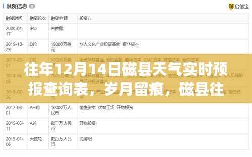 磁县往年12月14日天气回顾与实时预报查询表,岁月留痕的深度探索
