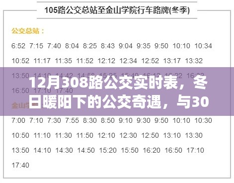 冬日暖阳下的温馨公交之旅,揭秘广州公交308路实时表与日常奇遇