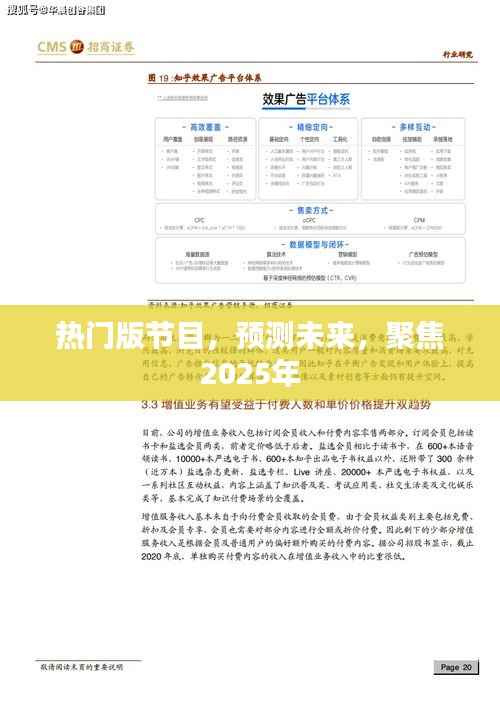 热门节目展望,聚焦未来2025年预测