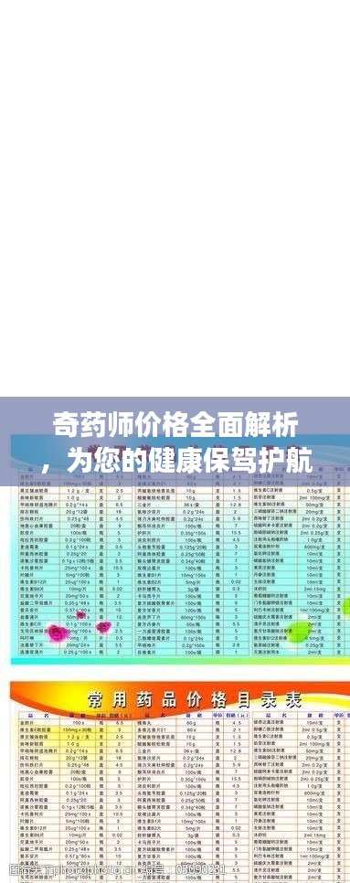奇药师价格全面解析,为您的健康保驾护航,药品价格表一览无余!