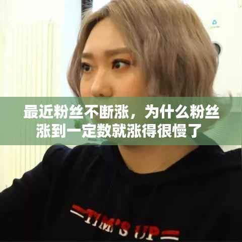 最近粉丝不断涨,为什么粉丝涨到一定数就涨得很慢了