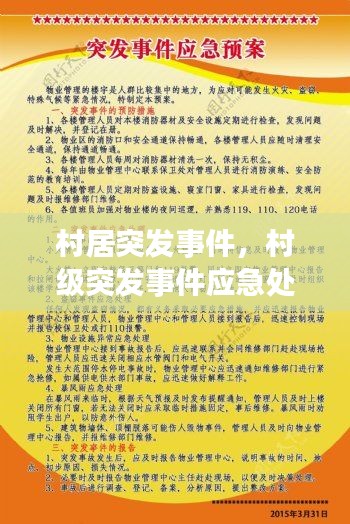 村居突发事件,村级突发事件应急处置预案
