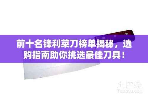 前十名锋利菜刀榜单揭秘,选购指南助你挑选最佳刀具!