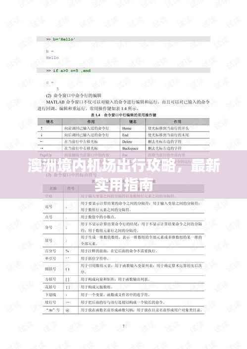 澳洲境内机场出行攻略,最新实用指南