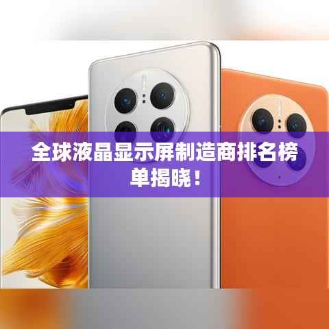 全球液晶显示屏制造商排名榜单揭晓!