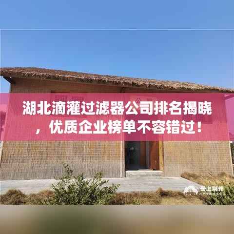 湖北滴灌过滤器公司排名揭晓,优质企业榜单不容错过!