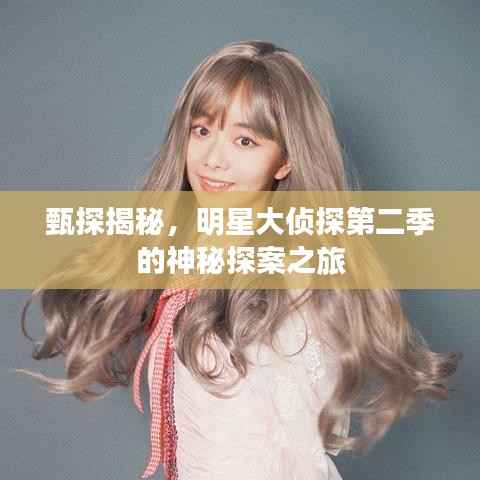 甄探揭秘,明星大侦探第二季的神秘探案之旅
