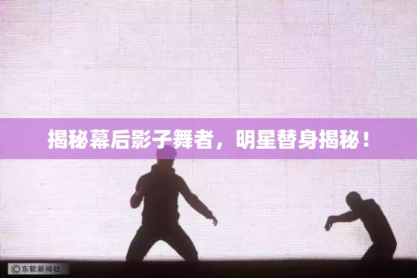 揭秘幕后影子舞者,明星替身揭秘!