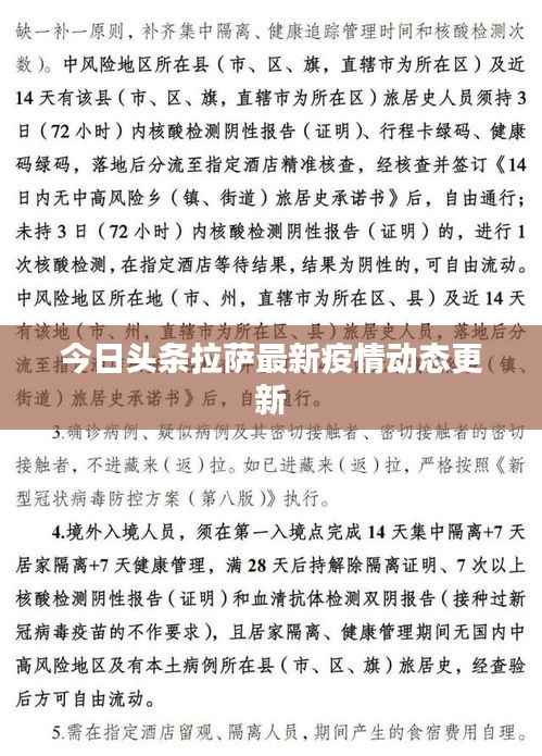 今日头条拉萨最新疫情动态更新