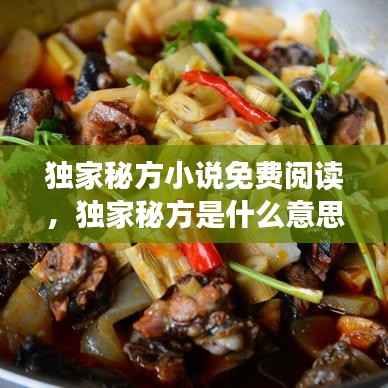 独家秘方小说免费阅读,独家秘方是什么意思