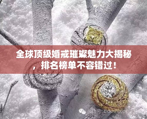 全球顶级婚戒璀璨魅力大揭秘,排名榜单不容错过!