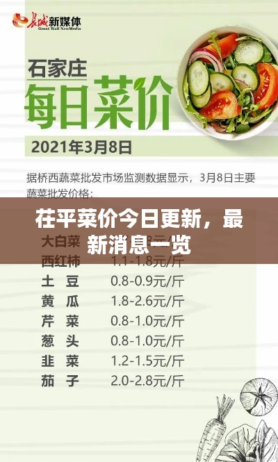 茌平菜价今日更新,最新消息一览