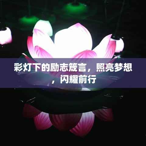彩灯下的励志箴言,照亮梦想,闪耀前行